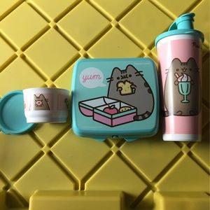 Pusheen the cat lunchbox set